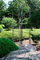Garden Pleasure Rankbogen mit Tor MAYON Metall braun Bogen 115,0 x 43,0 x 215,0 cm, 1 St.