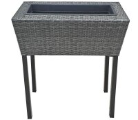 Garden Pleasure Pflanzenständer-Set IRIS Kunststoff grau, 2 St.