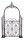 Garden Pleasure Rankbogen mit Tor TOWADA Metall schwarz gebogen 150,0 x 23,5 x 245,0 cm, 1 St.