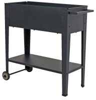 Garden Pleasure Hochbeet VIOLETTA Metall anthrazit rechteckig 75,0 x 35,0 x 80,0 cm, 1 St.