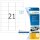 HERMA Etiketten 4904 weiß 63,5 x 38,1 mm, 25 Blatt