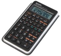 SHARP EL-501T Wissenschaftlicher Taschenrechner schwarz/weiß