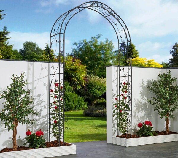Garden Pleasure Rankgitter MIRA Metall anthrazit Bogen 145,0 x 38,0 x 260,0 cm, 1 St.