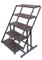 Garden Pleasure Blumentreppe TABORA Metall dunkelbraun...