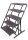 Garden Pleasure Blumentreppe TABORA Metall dunkelbraun rechteckig 70,2 x 29,5 x 131,0 cm, 1 St.