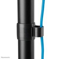 Neomounts höhenverstellbarer PC-Tisch schwarz für 1 Monitor, 1 Tastatur, 1 Maus, Tischbohrung, Wandhalterung