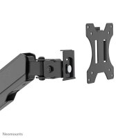 Neomounts höhenverstellbarer PC-Tisch schwarz für 1 Monitor, 1 Tastatur, 1 Maus, Tischbohrung, Wandhalterung