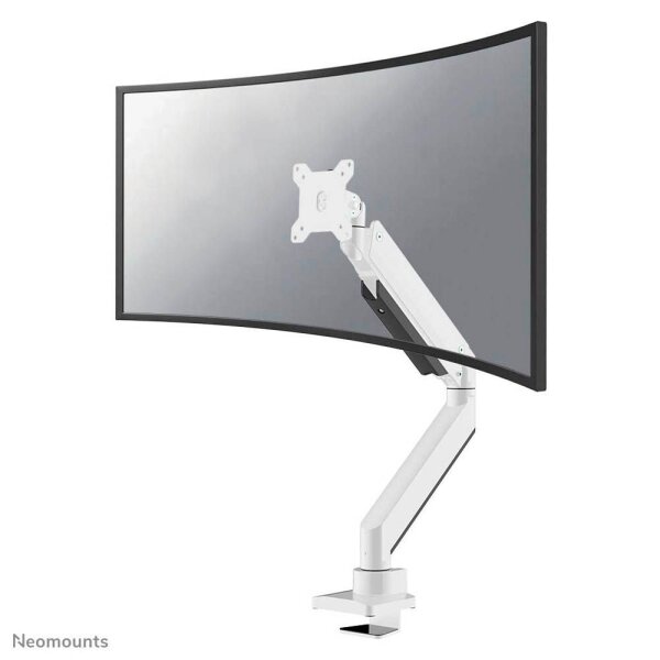 Neomounts Monitor-Halterung weiß für 1 Monitor, Tischklemme