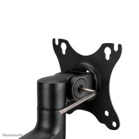 Neomounts Monitor-Halterung schwarz für 1 Monitor, 1 Notebook, Tischklemme
