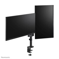 Neomounts Monitor-Halterung schwarz für 2 Monitore, Tischklemme
