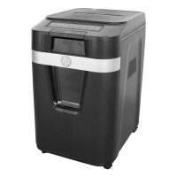 HP Pro Shredder Auto 200CC Aktenvernichter mit Partikelschnitt P-4, 4 x 20 mm, bis 200 Blatt, schwarz
