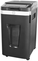 HP Pro Shredder Auto 400CC Aktenvernichter mit Partikelschnitt P-4, 4 x 12 mm, bis 400 Blatt, schwarz