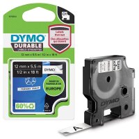 DYMO Schriftband D1 1978364, 12 mm, schwarz auf...