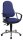 Topstar Bürostuhl Support® P Deluxe, 8179AG26 Stoff blau, Gestell chrom