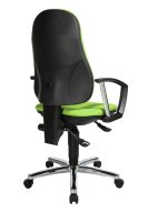 Topstar Bürostuhl Support® P Deluxe, 8179AG05 Stoff grün, Gestell chrom