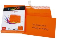 ELCO Briefumschläge Color DIN C6 ohne Fenster orange...