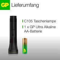 GP C105 LED Taschenlampe schwarz, 1 St.