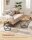 VASAGLE Couchtische-Set rund Spanplatte braun, 2 Set