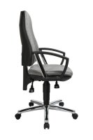 Topstar Bürostuhl Support® P Deluxe, 8179AG23 Stoff grau, Gestell chrom