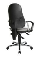 Topstar Bürostuhl Support® P Deluxe, 8179AG23 Stoff grau, Gestell chrom