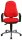 Topstar Bürostuhl Support® P Deluxe, 8179AG21 Stoff rot, Gestell chrom