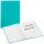 LEITZ Notizbuch WOW DIN A4 kariert, eisblau-metallic Hardcover 160 Seiten
