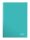 LEITZ Notizbuch WOW DIN A4 kariert, eisblau-metallic Hardcover 160 Seiten