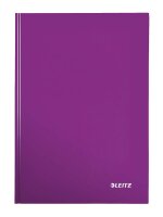 LEITZ Notizbuch WOW DIN A4 kariert, lila Hardcover 160...