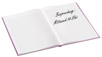LEITZ Notizbuch WOW DIN A4 kariert, lila Hardcover 160 Seiten