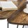 VASAGLE Couchtische-Set dreieckig abgerundet Spanplatte braun, 1 Set