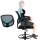 SONGMICS Arbeitsdrehstuhl schwarz