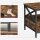 VASAGLE Couchtisch rechteckig Spanplatte braun 100,0 x 55,0 x 45,0 cm, 1 St.