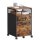 VASAGLE Rollcontainer braun, schwarz 2 Auszüge 42,0 x 44,0 x 69,0 cm
