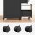 VASAGLE Rollcontainer braun, schwarz 2 Auszüge 42,0 x 44,0 x 69,0 cm