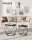 VASAGLE Couchtische-Set rund Spanplatte schwarz, 2 Set