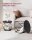 VASAGLE Couchtische-Set rund Spanplatte schwarz, 2 Set
