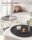 VASAGLE Couchtische-Set rund Spanplatte schwarz, 2 Set