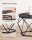 VASAGLE Couchtische-Set rund Spanplatte schwarz, 2 Set