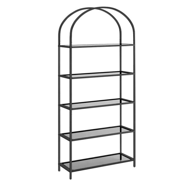 VASAGLE Bücherregal schwarz 83,0 x 30,2 x 183,5 cm
