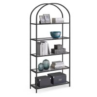 VASAGLE Bücherregal schwarz 83,0 x 30,2 x 183,5 cm