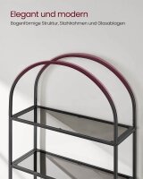 VASAGLE Bücherregal schwarz 83,0 x 30,2 x 183,5 cm