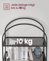 VASAGLE Bücherregal schwarz 83,0 x 30,2 x 183,5 cm