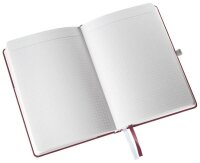 LEITZ Notizbuch Style DIN A5 kariert, granat rot Hardcover 160 Seiten