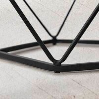 VASAGLE Couchtische-Set rund Spanplatte weiß, 2 Set