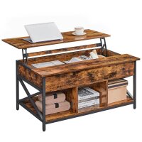 VASAGLE Couchtisch rechteckig Spanplatte braun 95,0 x...