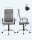 SONGMICS Bürostuhl, OBN034G01 Stoff grau, Gestell silber
