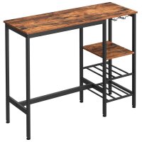 VASAGLE Bistrotisch rechteckig Spanplatte braun 110,0 x...