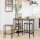VASAGLE Bistrotisch rechteckig Spanplatte braun 110,0 x 40,0 x 90,0 cm, 1 St.