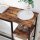 VASAGLE Bistrotisch rechteckig Spanplatte braun 110,0 x 40,0 x 90,0 cm, 1 St.