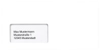 MAILmedia Briefumschläge Envirelope® DIN lang+ mit Fenster recycling-weiß haftklebend 500 St.